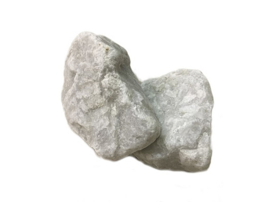 Камни для бани Белый кварц, обвалованный  крупный , 10 кг