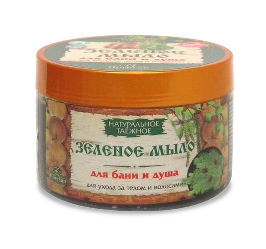 Мыло для бани и душа, натуральное таежное Зеленое, 450 г - 0min