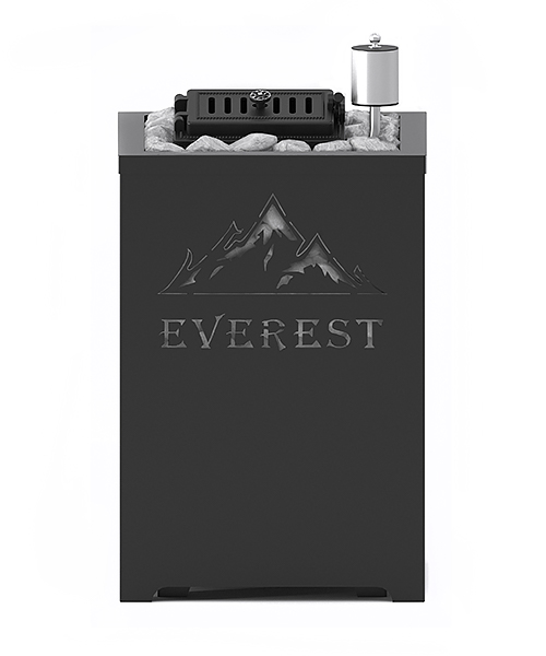 Кожух для печи Везувий Эверест INOX 15 «ГОРЫ» - 1min