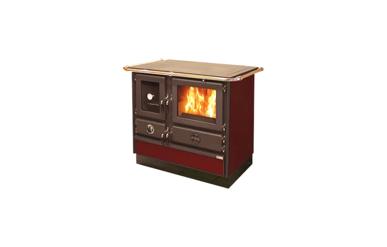 Печь-камин MBS SUPER THERMO MAGNUM 4D L RED (левая)