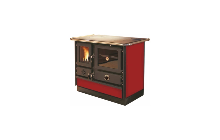 Печь-камин MBS THERMO MAGNUM PLUS 4D D RED (правая)