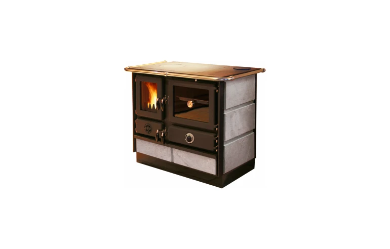 Печь-камин MBS THERMO MAGNUM PLUS 4D D S (с камнем) (правая)