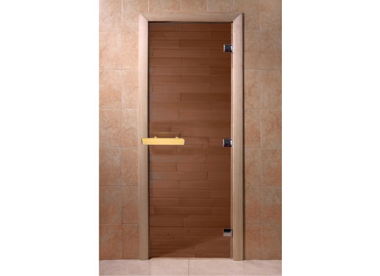 Стеклянная дверь для бани Doorwood Бронза 6 мм 700x1900 - 0min