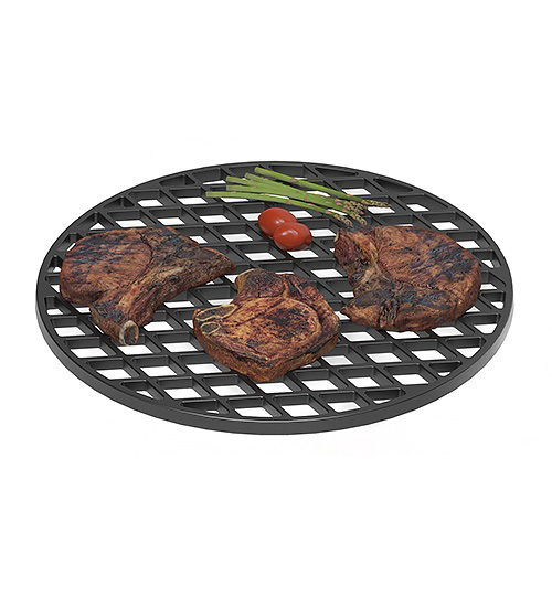 Решетка чугунная круглая "СТЕЙК" Ø 314м - 2min