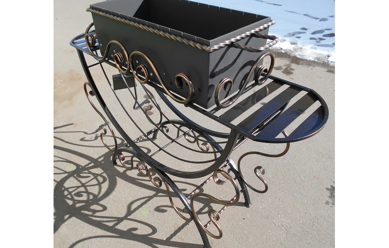 Мангал кованый ЭДВИН, сталь 5 мм