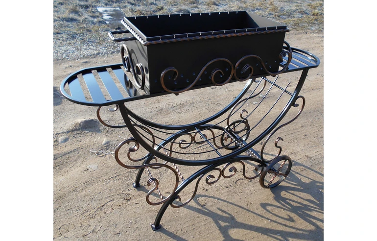 Мангал кованый ЭДВИН-3, сталь 5 мм