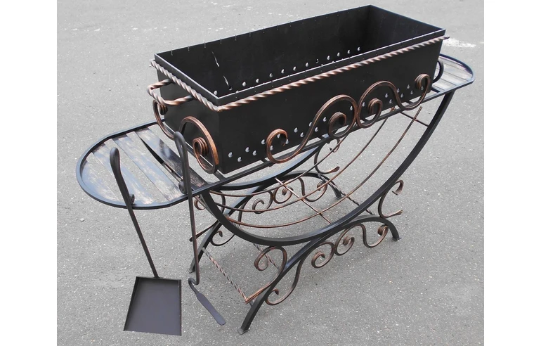 Мангал кованый ЭДВИН-80СМ, сталь 5 мм