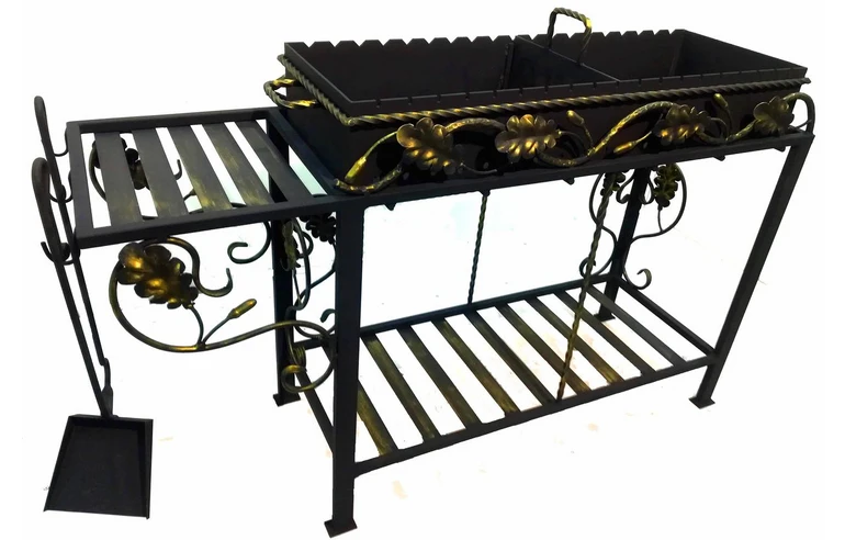 Кованый мангал ТОДОР-100СМ, сталь 5 мм