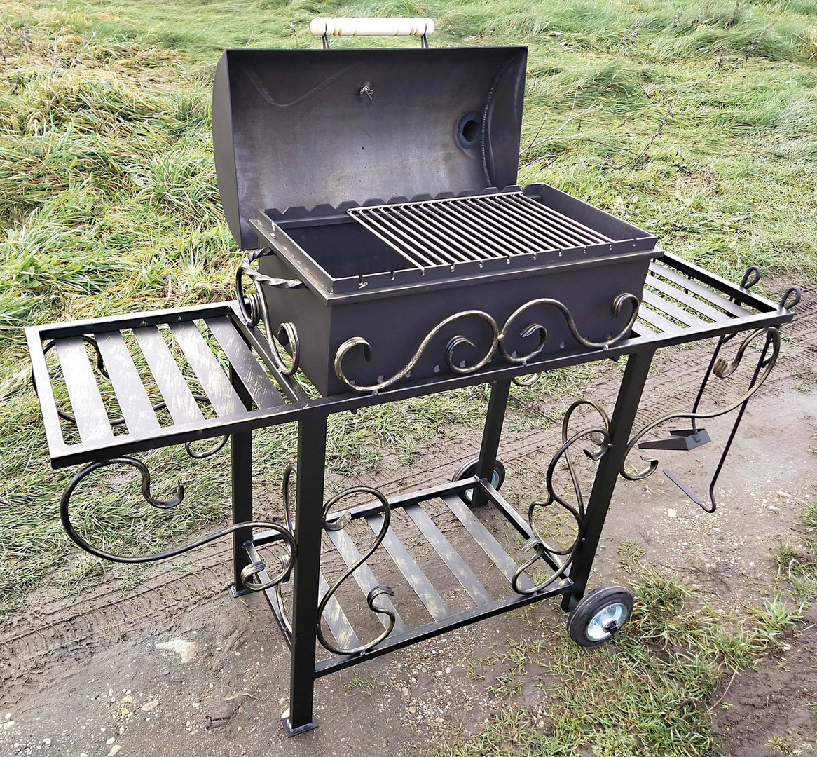 Кованый мангал НОРТ-ГРИЛЬ, сталь 5 мм - 2min