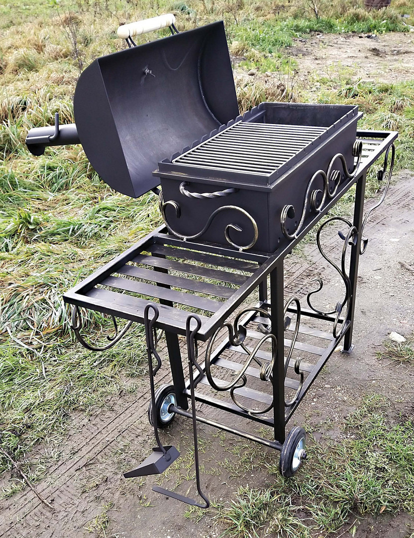 Кованый мангал НОРТ-ГРИЛЬ, сталь 5 мм - 1min