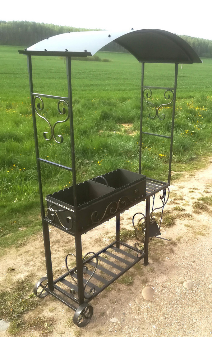 Кованый мангал НОРТ-РУФ, сталь 5 мм - 1min