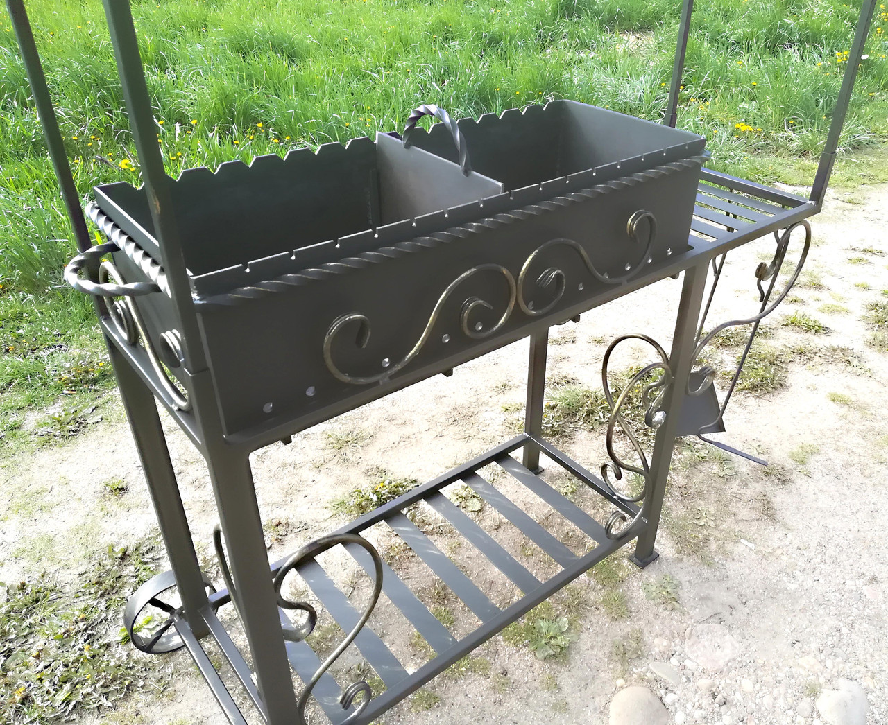 Кованый мангал НОРТ-РУФ, сталь 5 мм - 3min