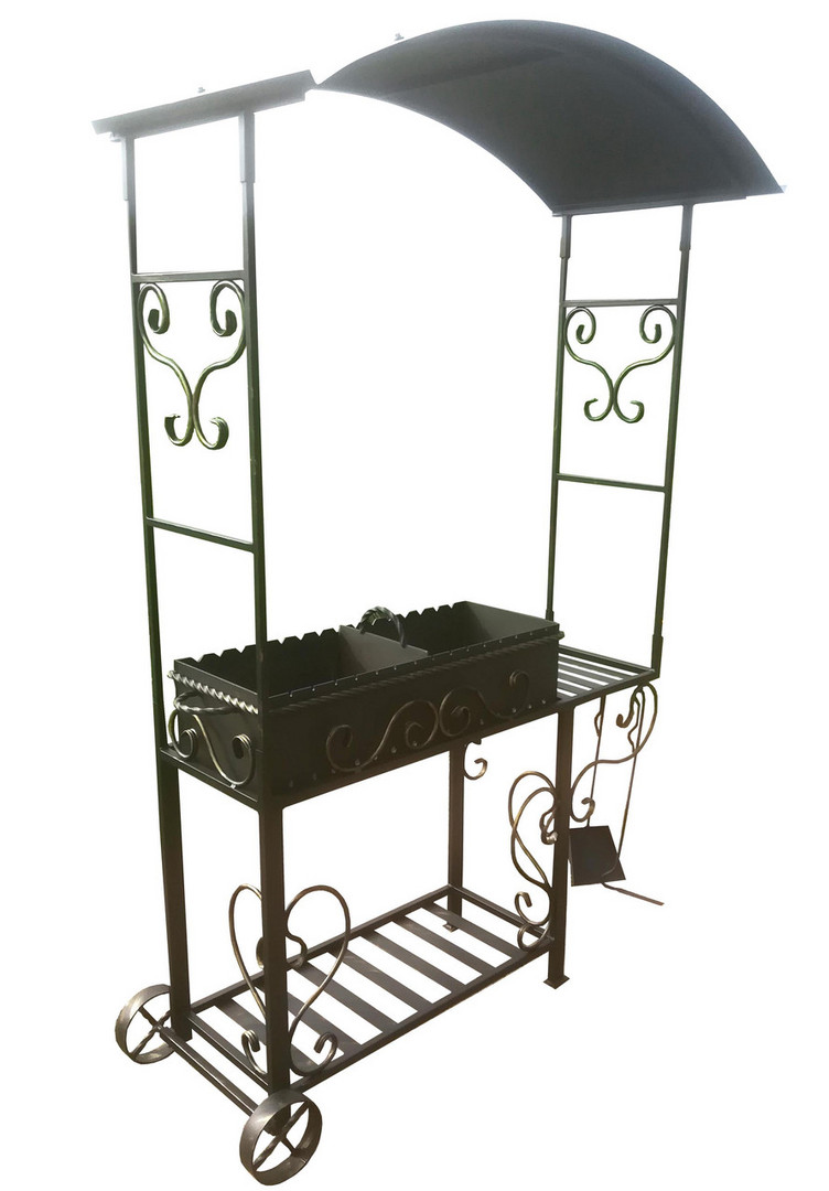 Кованый мангал НОРТ-РУФ, сталь 5 мм - 0min