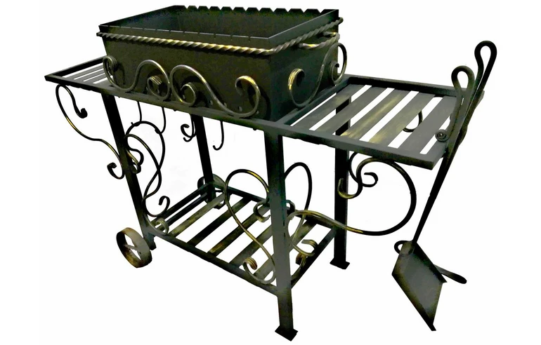 Кованый мангал НОРТ-3-ПЛЮС, сталь 5 мм