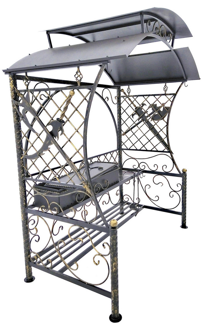 Мангал кованый АРЕС, сталь 5 мм - 0min