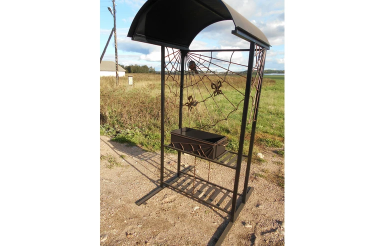 Мангал-Барбекю-Гриль с крышей КУ-6, сталь 5 мм