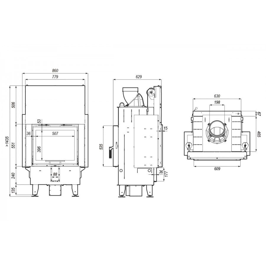 Каминная топка DEFRO HOME INTRA SM T G - 1