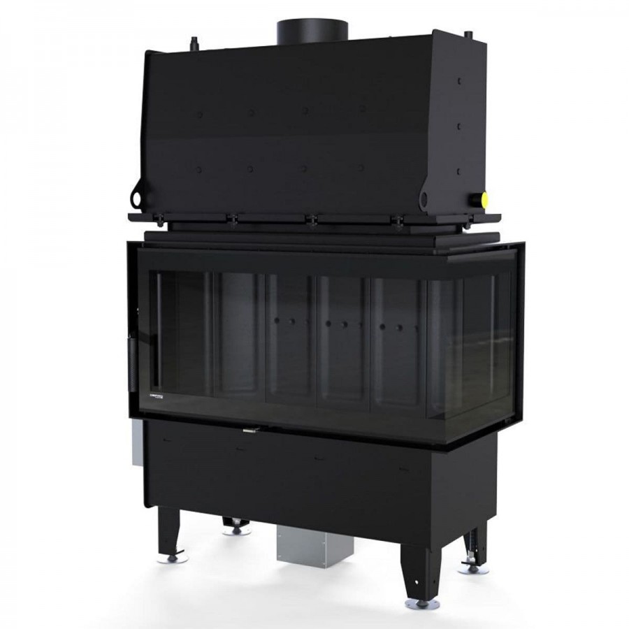 Каминная топка DEFRO HOME RIVA ME BL SHORT угловая с водным контуром - 2min