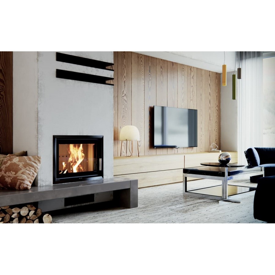 Каминная топка DEFRO HOME RIVA ME SHORT с водным контуром - 1min