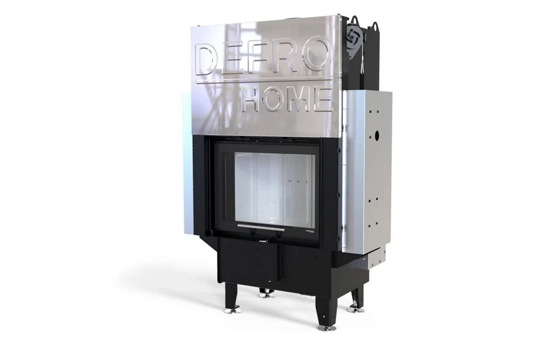 Каминная топка DEFRO HOME RIVA SM G SHORT с водным контуром и подъемом стекла вверх