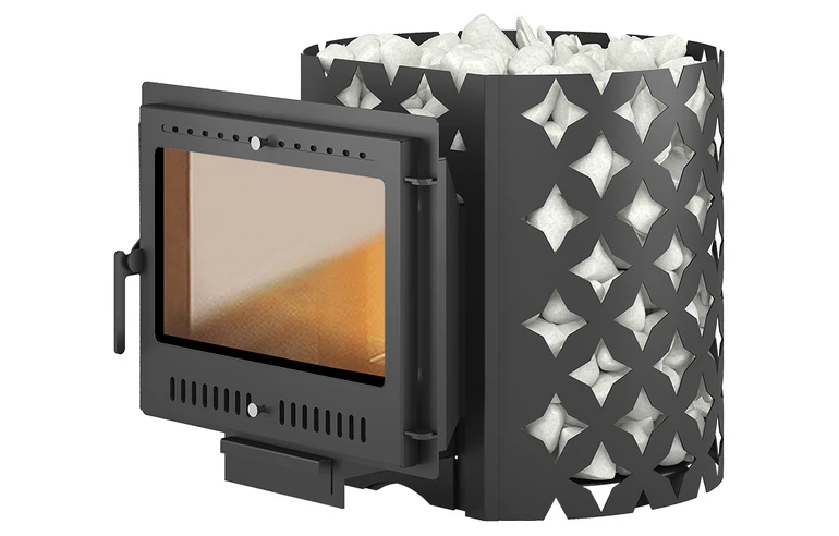 Печь для бани ЭТНА 24 (Панорама) "М"