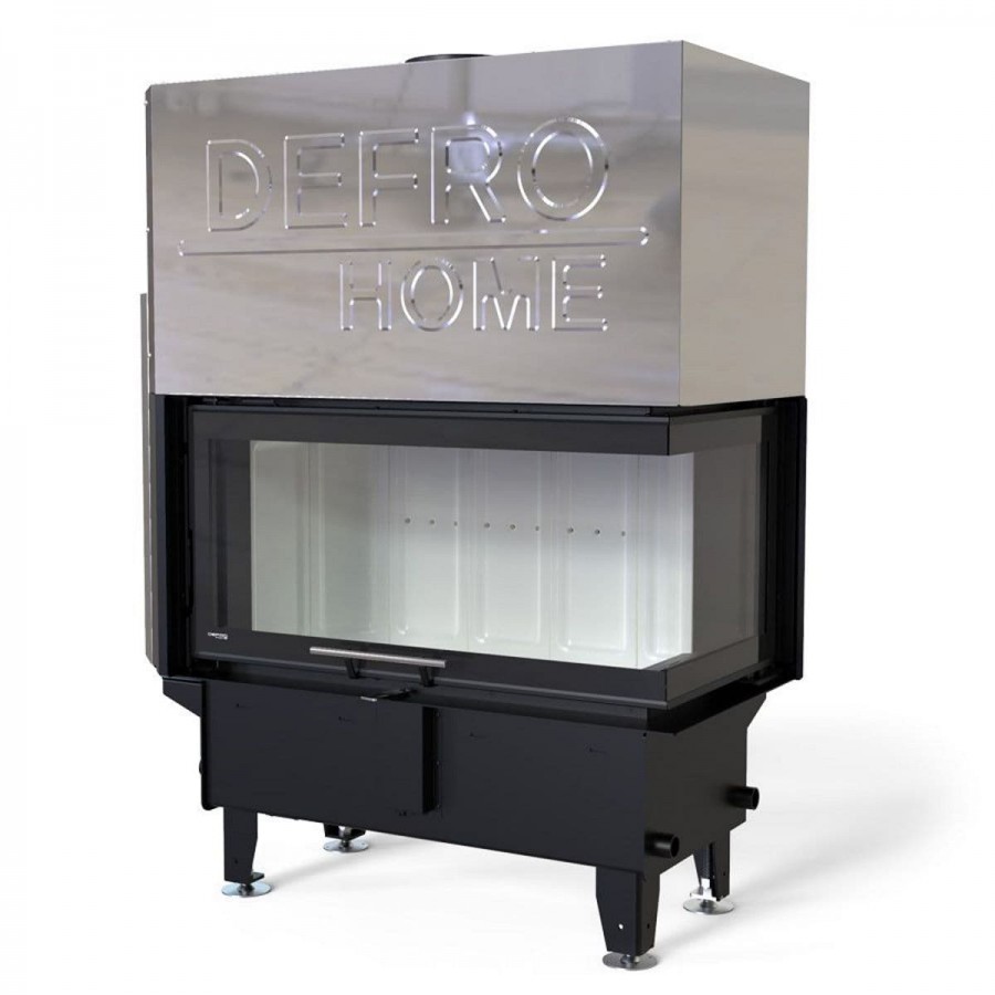 Каминная топка DEFRO HOME RIVA ME BP G SHORT с водным контуром и подъемом стекла вверх - 0min