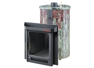 Печь для бани Ферингер Малютка ПФ «Жадеит + Россо Леванте»