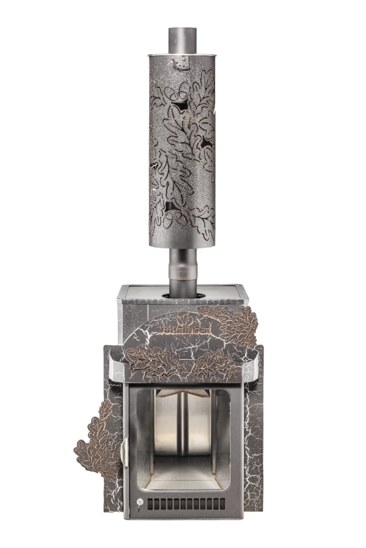 Печь для бани Ферингер Квадра ПФ в кожухе Дуб - 4min