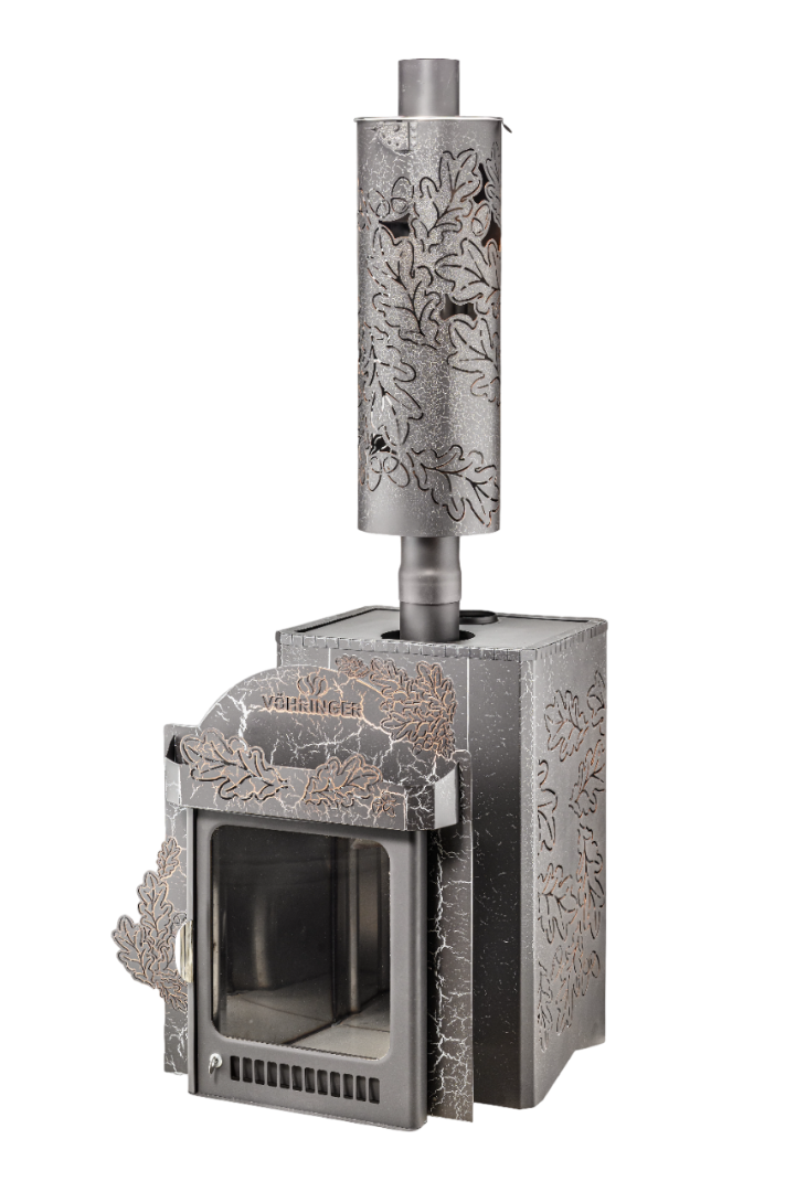 Печь для бани Ферингер Квадра ПФ в кожухе Дуб - 5min