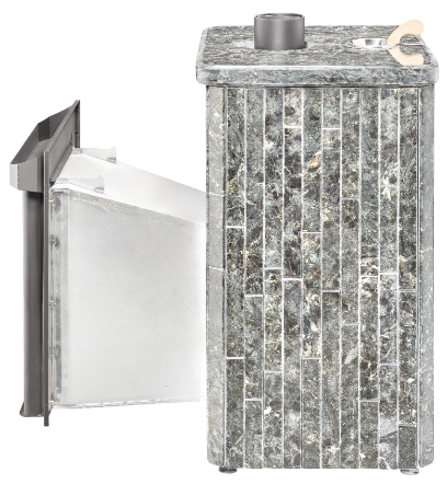 Печь для бани Ферингер Квадра ПФ «Пироксенит» наборный - 2min