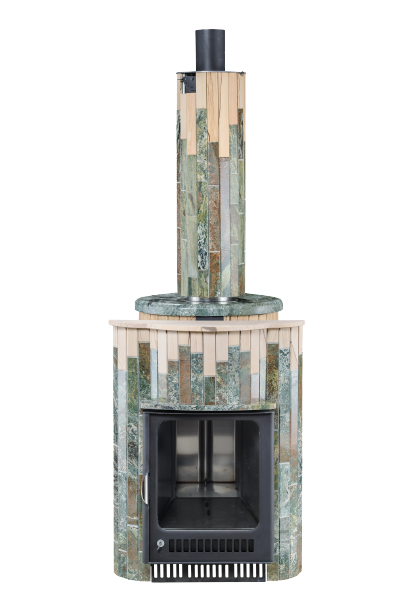 Печь для бани Ферингер Макси ПФ «Жадеит + Окаменевшее дерево» - 5min