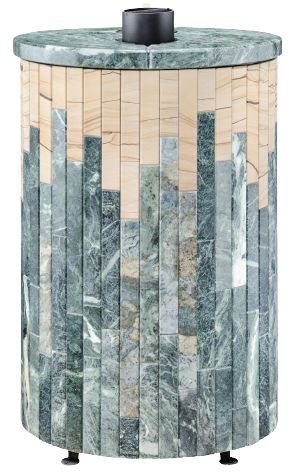 Печь для бани Ферингер Уют-18 ПФ «Змеевик + Окаменевшее дерево» - 3min