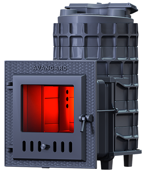 Чугунная печь для бани AVANGARD ЗК 25 (М) - 0min