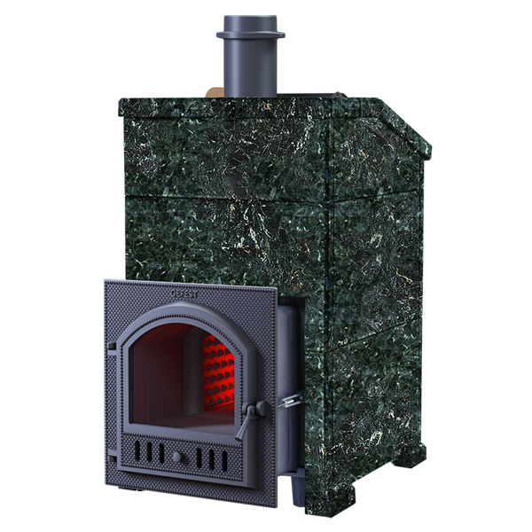 Печь для бани комплект GFS ЗК 40(П) Президент 1120/40 Серпентинит - 0min
