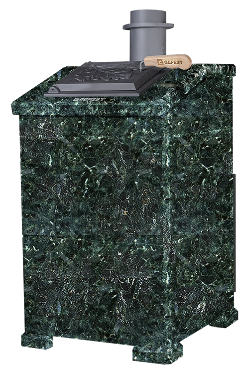 Печь для бани комплект GFS ЗК 45(М) Президент 1140/40 Серпентинит - 3min