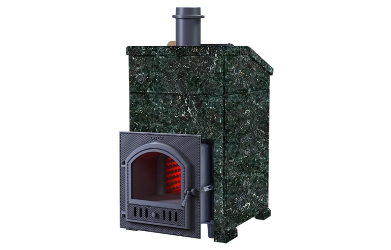 Печь для бани комплект GFS ЗК 45(П) Президент 1140/40 Серпентинит