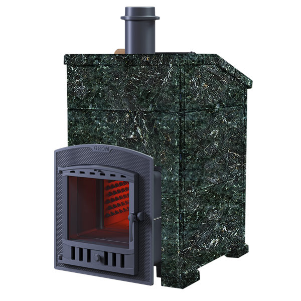 Печь для бани комплект Grom 30(П2) Президент 1000/40 Серпентинит - 0min
