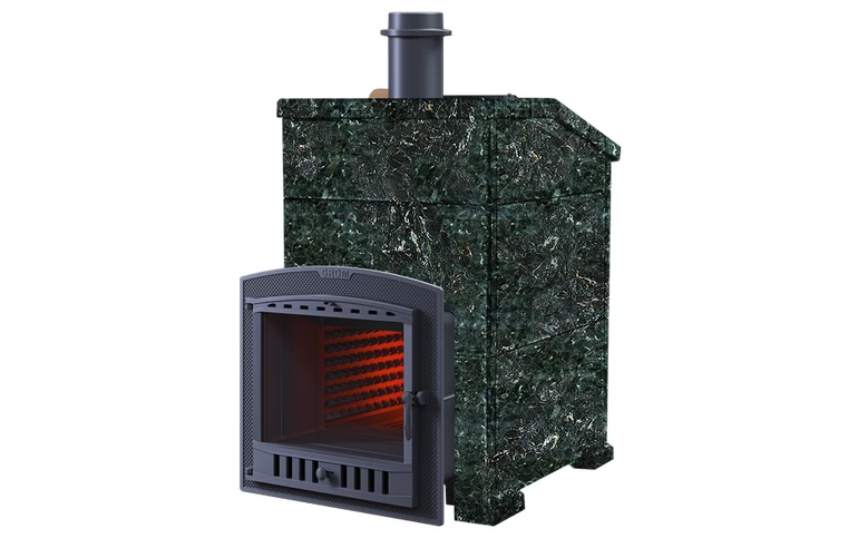 Печь для бани комплект Grom 50(П2) Президент 1150/40 Серпентинит