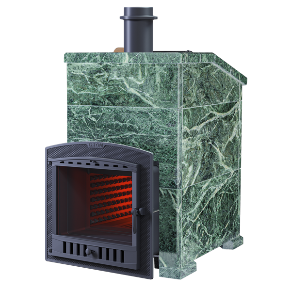 Печь для бани комплект Grom 50(П2) Президент (1200/50) Змеевик - 0min
