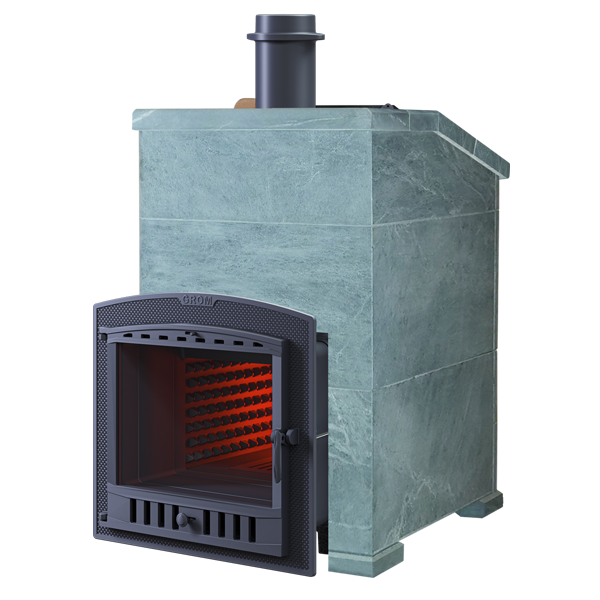 Печь для бани комплект Grom 50(П2) Президент 1200/50 Талькохлорит - 0min