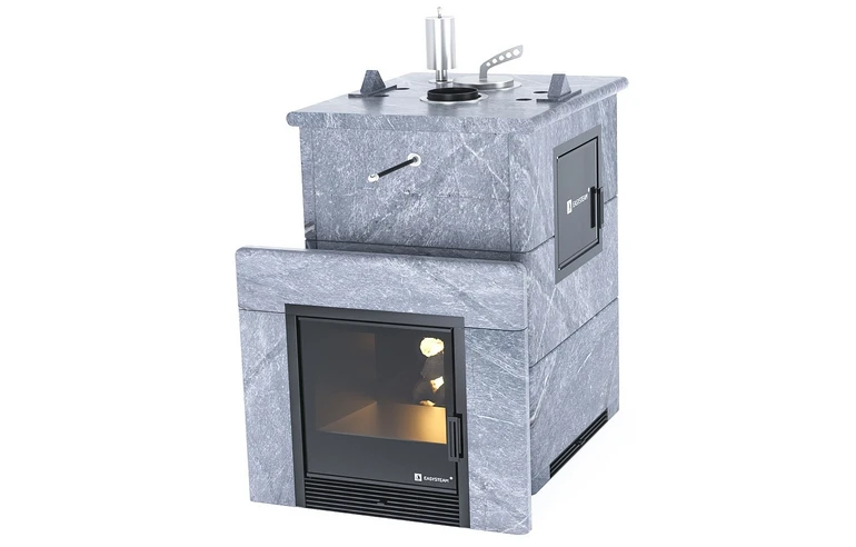 Печь для бани EASYSTEAM Анапа М2 в полноценном кожухе с закрытым верхом