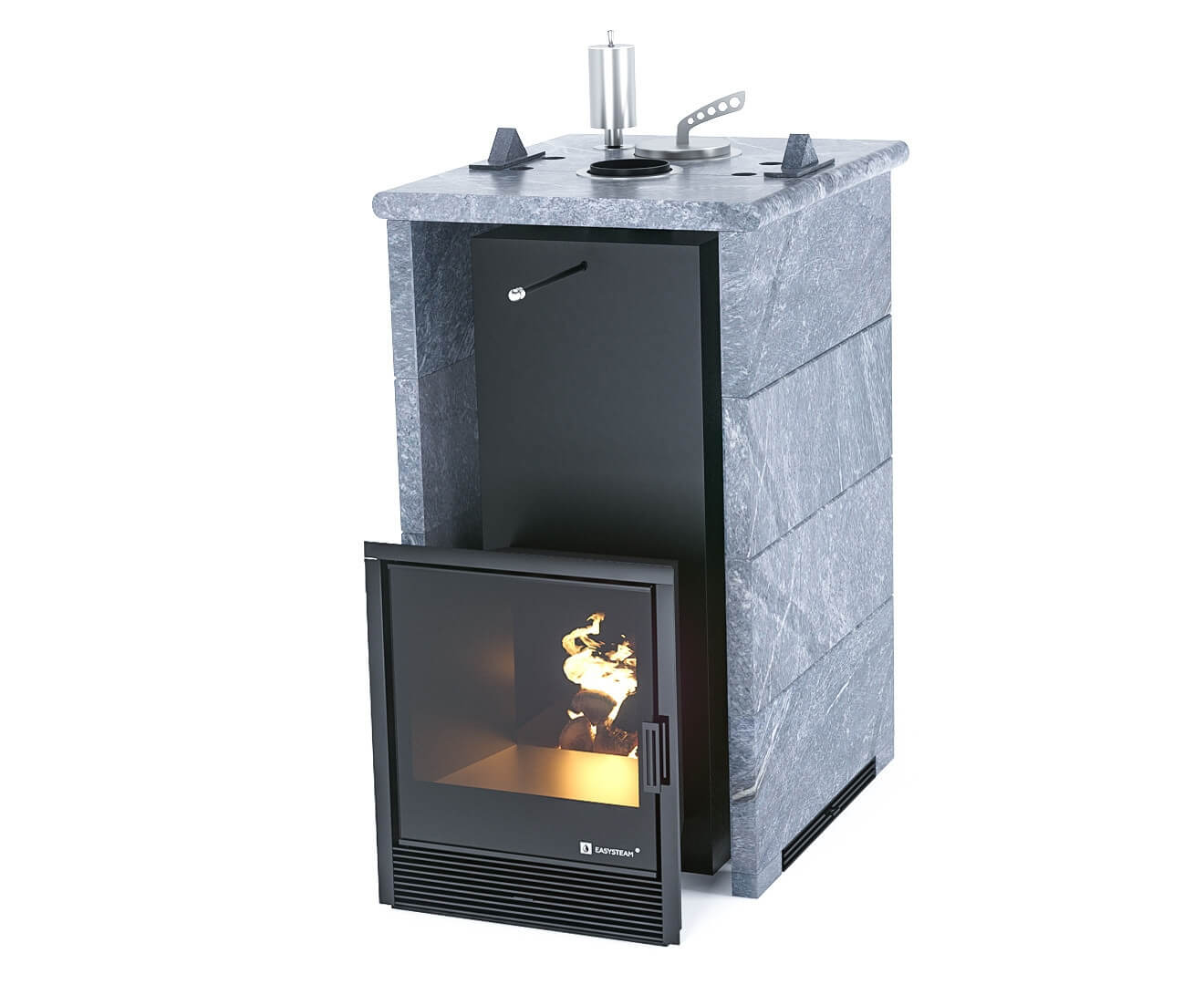 Печь для бани Сочи в трехстороннем кожухе EASYSTEAM - 0min