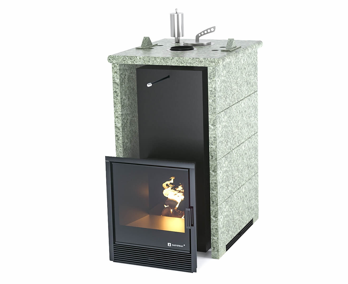 Печь для бани Сочи в трехстороннем кожухе EASYSTEAM - 2min
