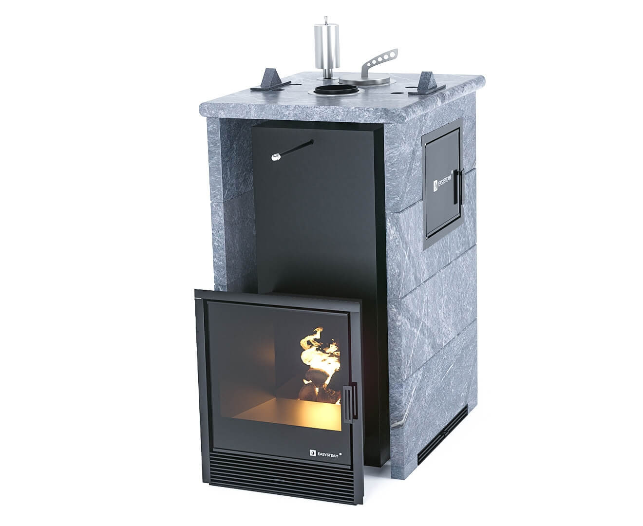 Печь для бани Сочи М2 в трехстороннем кожухе EASYSTEAM - 0min
