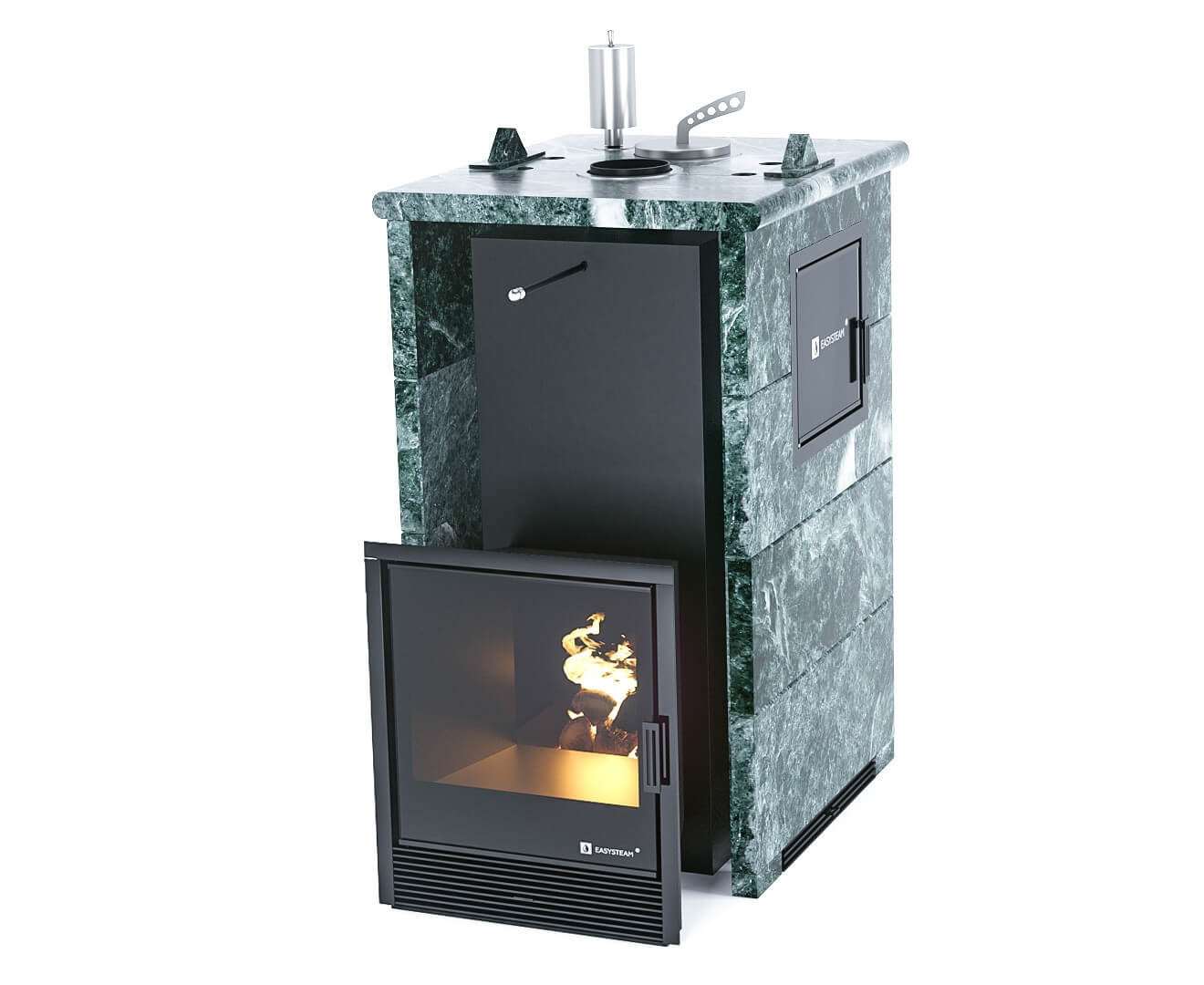 Печь для бани Сочи М2 в трехстороннем кожухе EASYSTEAM - 3min
