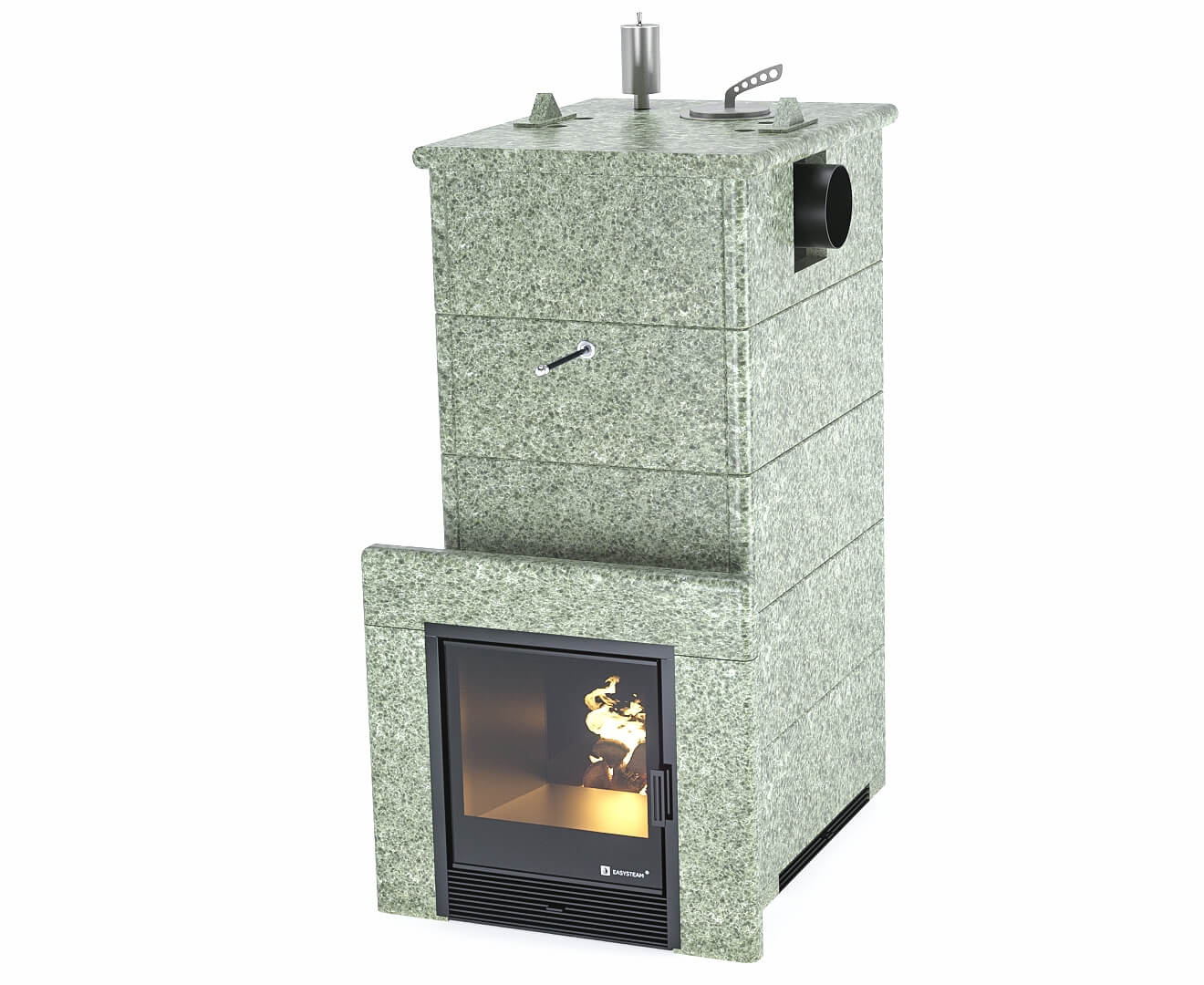 Печь для бани Геленджик в кожухе с боковым подключением EASYSTEAM - 1min
