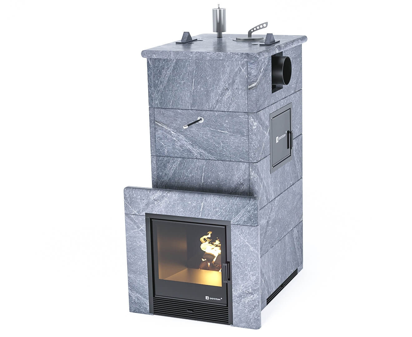 Печь для бани Геленджик М2 в кожухе с боковым подключением EASYSTEAM - 0min