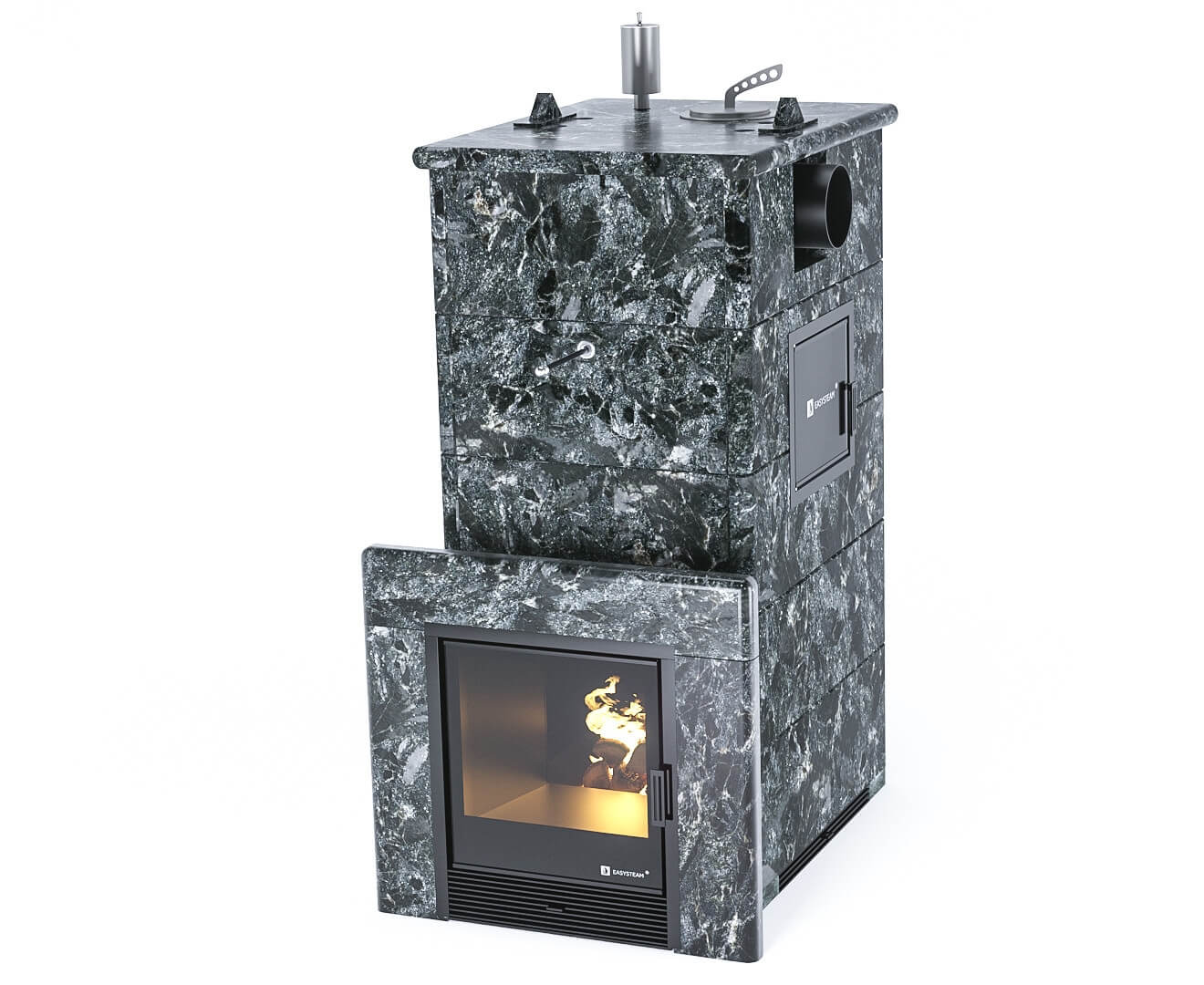 Печь для бани Геленджик М2 в кожухе с боковым подключением EASYSTEAM - 2min