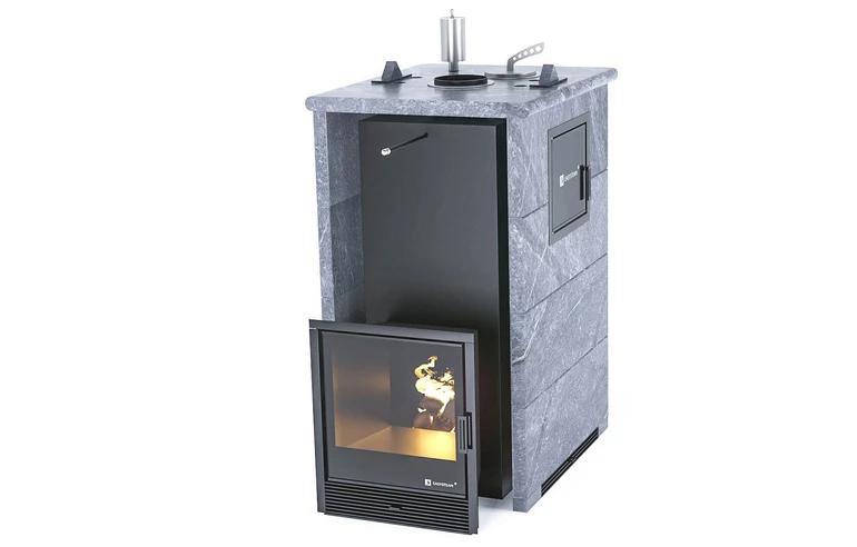 Печь для бани Геленджик М2 в трехстороннем кожухе EASYSTEAM