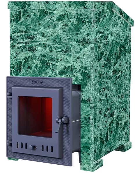 Чугунная печь для бани Комплект Гроза 24 (М) Президент 930/40 Змеевик - 0min